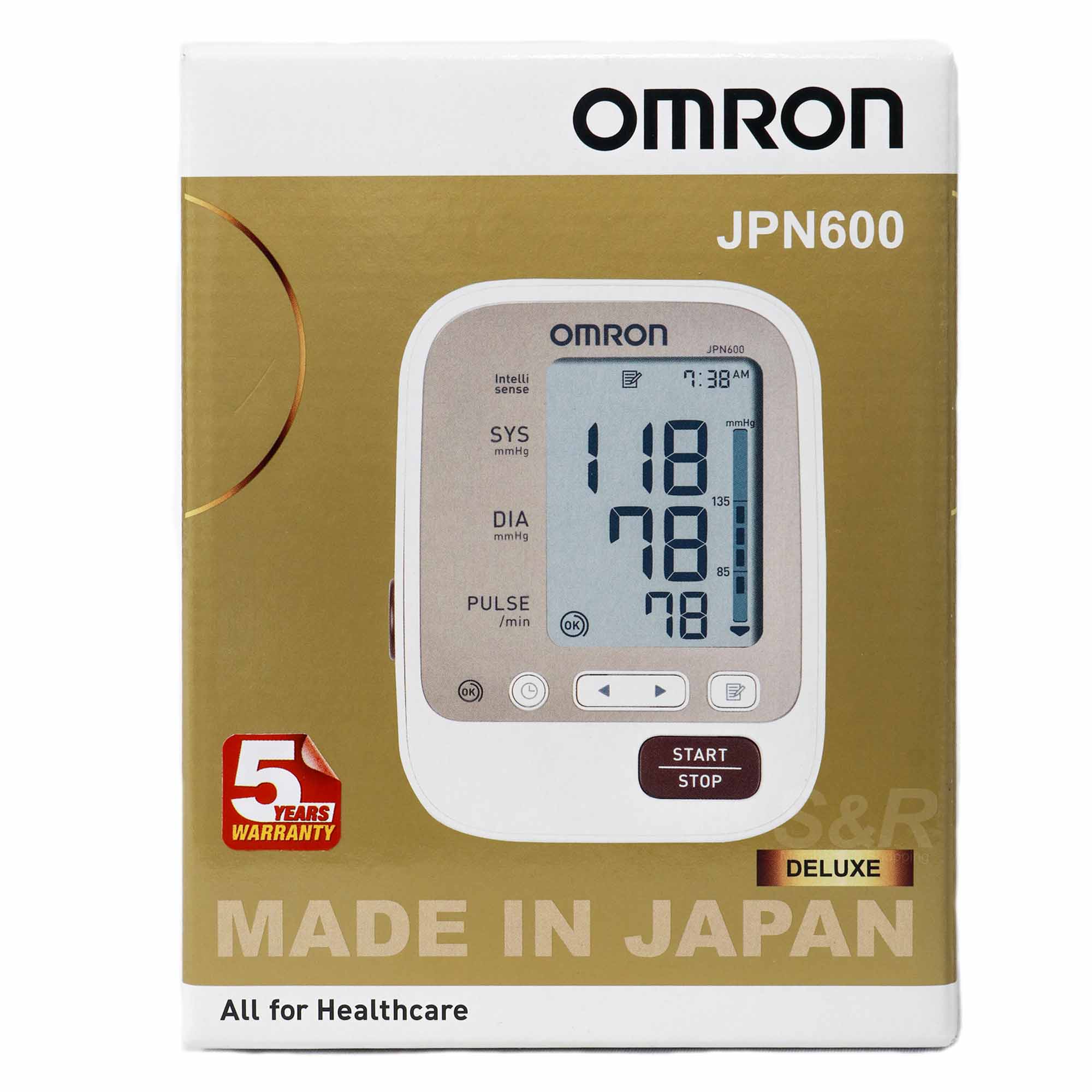 Omron JPN 600 Blood Pressure Monitor 1 set
